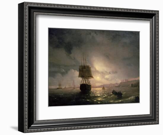 Harbour at Odessa on the Black Sea, 1852-Ivan Konstantinovich Aivazovsky-Framed Giclee Print