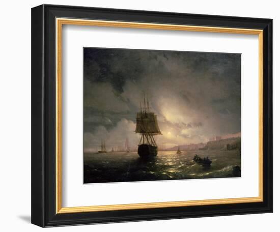 Harbour at Odessa on the Black Sea, 1852-Ivan Konstantinovich Aivazovsky-Framed Giclee Print