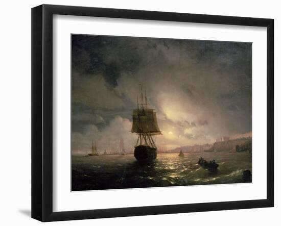 Harbour at Odessa on the Black Sea, 1852-Ivan Konstantinovich Aivazovsky-Framed Giclee Print