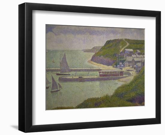 Harbour at Port-En-Bessin at High Tide, 1888-Georges Seurat-Framed Giclee Print