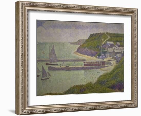 Harbour at Port-En-Bessin at High Tide, 1888-Georges Seurat-Framed Giclee Print