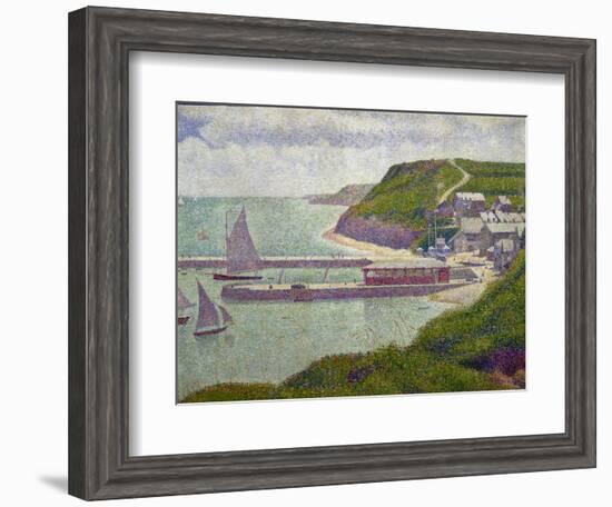 Harbour at Port-En-Bessin at High Tide, 1888-Georges Seurat-Framed Giclee Print