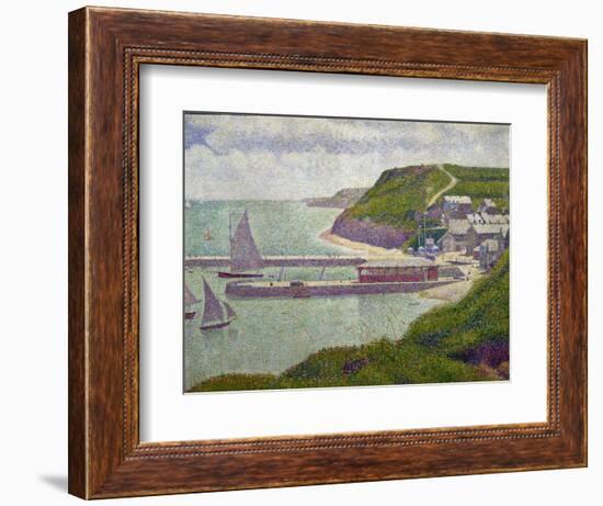 Harbour at Port-En-Bessin at High Tide, 1888-Georges Seurat-Framed Giclee Print