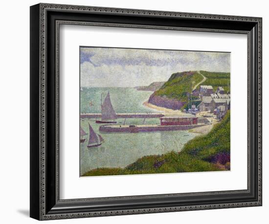 Harbour at Port-En-Bessin at High Tide, 1888-Georges Seurat-Framed Giclee Print