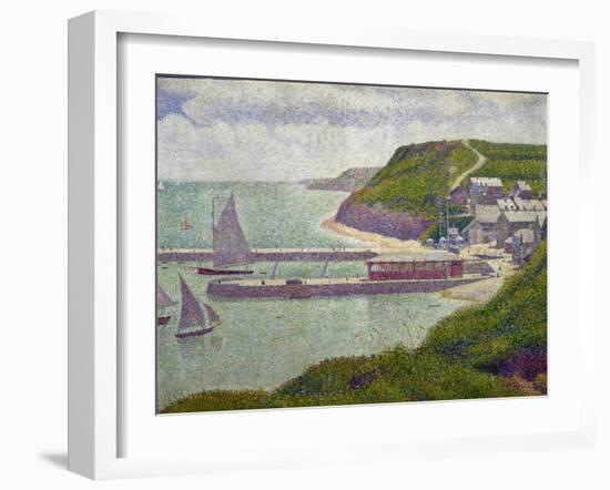 Harbour at Port-En-Bessin at High Tide, 1888-Georges Seurat-Framed Giclee Print