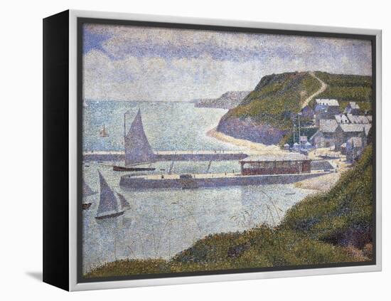 Harbour at Port-En-Bessin at High Tide-Georges Seurat-Framed Stretched Canvas