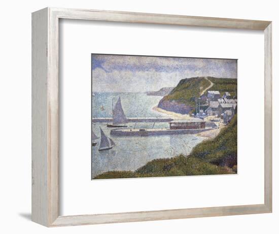 Harbour at Port-En-Bessin at High Tide-Georges Seurat-Framed Premium Giclee Print