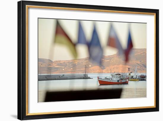 Harbour at Sitia, Crete, Greece, Europe-Christian Heeb-Framed Photographic Print