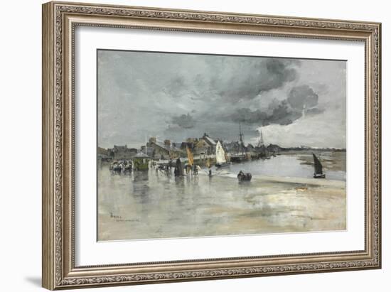 Harbour at St. Vaast, the Hague, 1882-Frank Myers Boggs-Framed Giclee Print