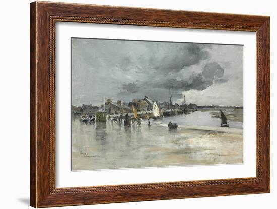 Harbour at St. Vaast, the Hague, 1882-Frank Myers Boggs-Framed Giclee Print