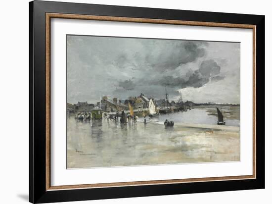 Harbour at St. Vaast, the Hague, 1882-Frank Myers Boggs-Framed Giclee Print