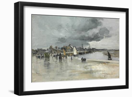 Harbour at St. Vaast, the Hague, 1882-Frank Myers Boggs-Framed Giclee Print