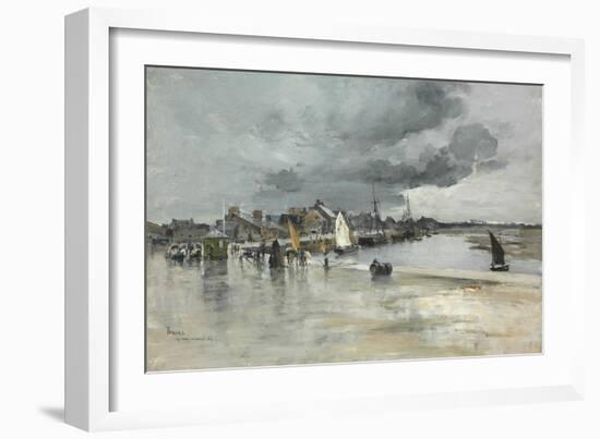 Harbour at St. Vaast, the Hague, 1882-Frank Myers Boggs-Framed Giclee Print