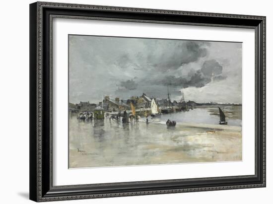 Harbour at St. Vaast, the Hague, 1882-Frank Myers Boggs-Framed Giclee Print