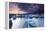 Harbour at Sunset, Neuchatel, Switzerland, Europe-Ian Trower-Framed Premier Image Canvas
