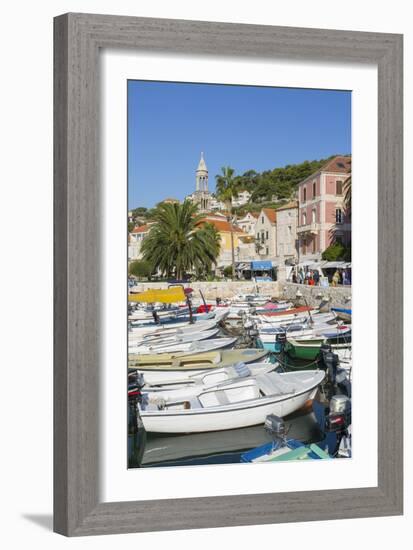 Harbour Boats, Hvar, Hvar Island, Dalmatia, Croatia, Europe-Frank Fell-Framed Photographic Print