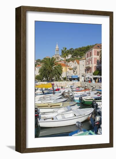 Harbour Boats, Hvar, Hvar Island, Dalmatia, Croatia, Europe-Frank Fell-Framed Photographic Print