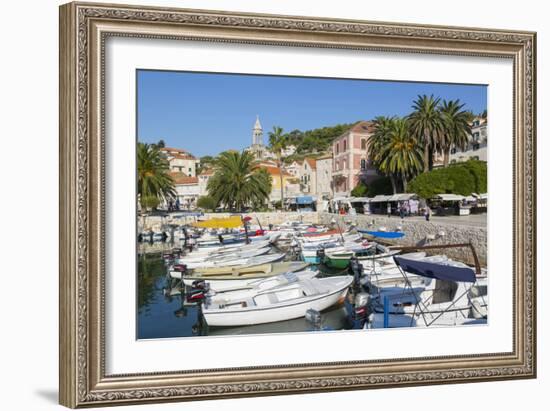 Harbour Boats, Hvar, Hvar Island, Dalmatia, Croatia, Europe-Frank Fell-Framed Photographic Print