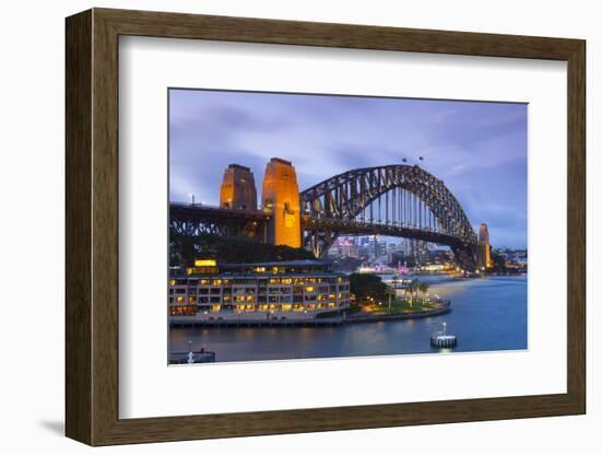 Harbour Bridge, Darling Harbour, Sydney, New South Wales, Australia-Doug Pearson-Framed Photographic Print