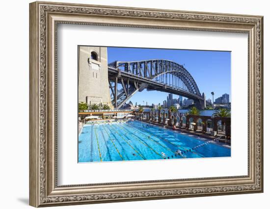 Harbour Bridge, Darling Harbour, Sydney, New South Wales, Australia-Doug Pearson-Framed Photographic Print