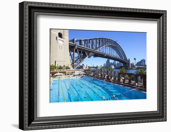 Harbour Bridge, Darling Harbour, Sydney, New South Wales, Australia-Doug Pearson-Framed Photographic Print