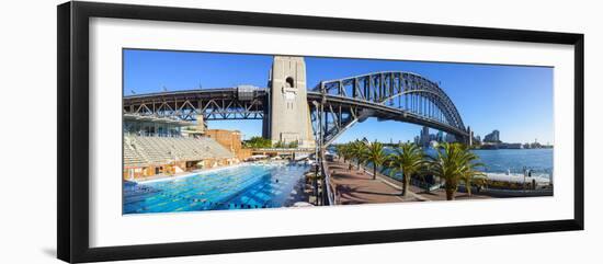 Harbour Bridge, Darling Harbour, Sydney, New South Wales, Australia-Doug Pearson-Framed Photographic Print