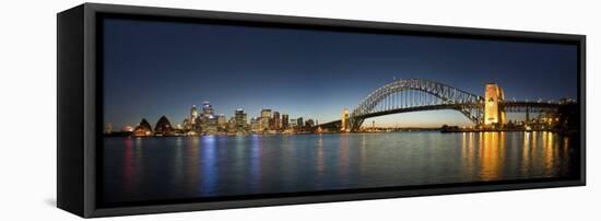 Harbour Bridge, Sydney, Nsw, Australia-Michele Falzone-Framed Premier Image Canvas