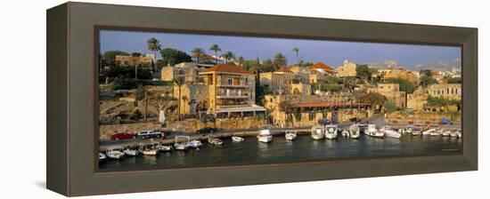 Harbour, Byblos, Nr. Beirut, Beirut, Lebanon-Gavin Hellier-Framed Premier Image Canvas