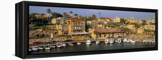 Harbour, Byblos, Nr. Beirut, Beirut, Lebanon-Gavin Hellier-Framed Premier Image Canvas