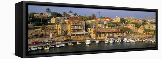 Harbour, Byblos, Nr. Beirut, Beirut, Lebanon-Gavin Hellier-Framed Premier Image Canvas