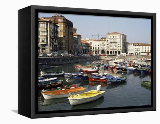 Harbour, Castro-Urdiales, Cantabria, Spain-Sheila Terry-Framed Premier Image Canvas