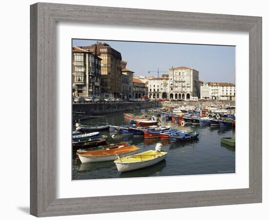 Harbour, Castro-Urdiales, Cantabria, Spain-Sheila Terry-Framed Photographic Print