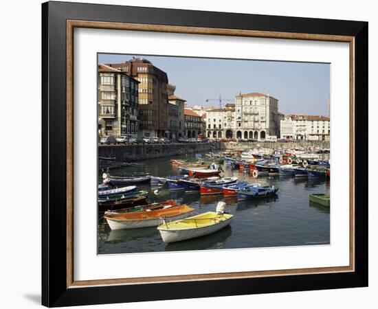 Harbour, Castro-Urdiales, Cantabria, Spain-Sheila Terry-Framed Photographic Print