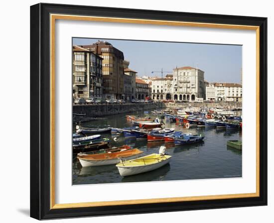 Harbour, Castro-Urdiales, Cantabria, Spain-Sheila Terry-Framed Photographic Print