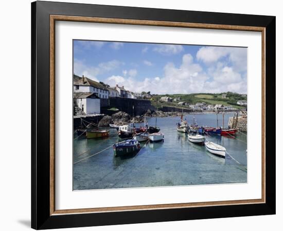 Harbour, Coverack, Cornwall, England, United Kingdom-Jonathan Hodson-Framed Photographic Print