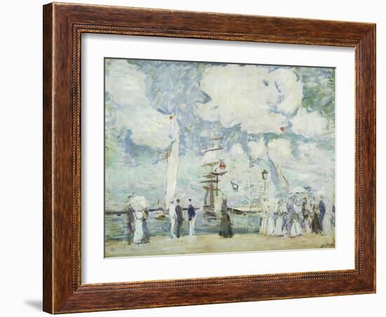 Harbour Entrance at Deauville-Paul Cesar Helleu-Framed Giclee Print