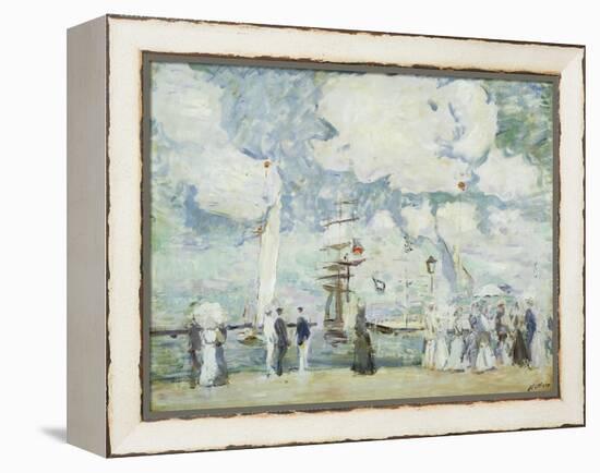 Harbour Entrance at Deauville-Paul Cesar Helleu-Framed Premier Image Canvas