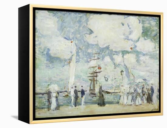 Harbour Entrance at Deauville-Paul Cesar Helleu-Framed Premier Image Canvas