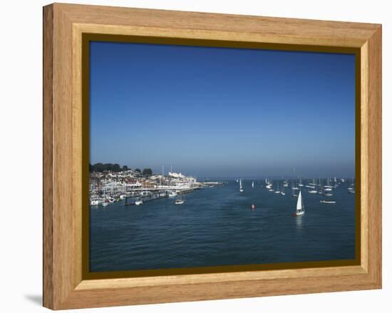 Harbour Entrance to Cowes, Isle of Wight, England, United Kingdom, Europe-Mark Chivers-Framed Premier Image Canvas