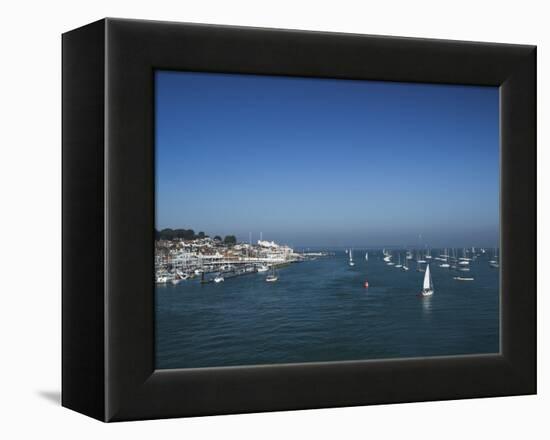 Harbour Entrance to Cowes, Isle of Wight, England, United Kingdom, Europe-Mark Chivers-Framed Premier Image Canvas