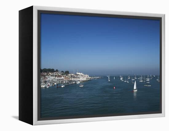 Harbour Entrance to Cowes, Isle of Wight, England, United Kingdom, Europe-Mark Chivers-Framed Premier Image Canvas