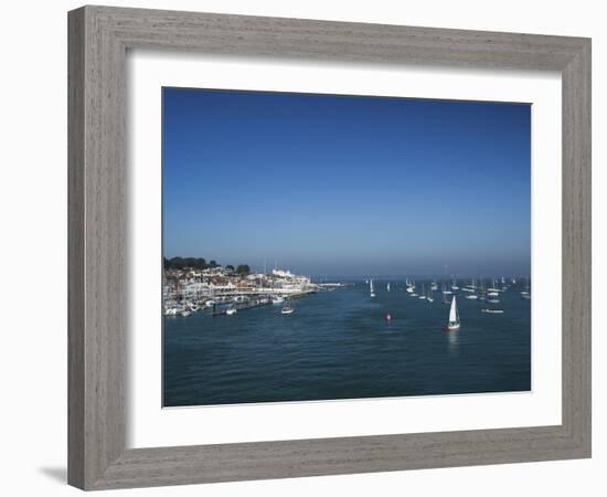 Harbour Entrance to Cowes, Isle of Wight, England, United Kingdom, Europe-Mark Chivers-Framed Photographic Print