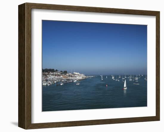 Harbour Entrance to Cowes, Isle of Wight, England, United Kingdom, Europe-Mark Chivers-Framed Photographic Print