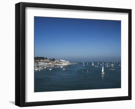 Harbour Entrance to Cowes, Isle of Wight, England, United Kingdom, Europe-Mark Chivers-Framed Photographic Print