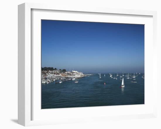 Harbour Entrance to Cowes, Isle of Wight, England, United Kingdom, Europe-Mark Chivers-Framed Photographic Print