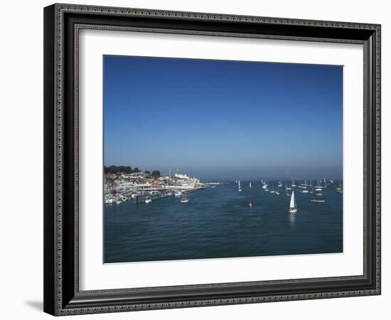 Harbour Entrance to Cowes, Isle of Wight, England, United Kingdom, Europe-Mark Chivers-Framed Photographic Print