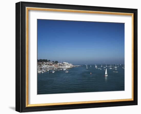 Harbour Entrance to Cowes, Isle of Wight, England, United Kingdom, Europe-Mark Chivers-Framed Photographic Print