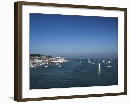 Harbour Entrance to Cowes, Isle of Wight, England, United Kingdom, Europe-Mark Chivers-Framed Photographic Print