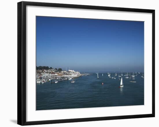 Harbour Entrance to Cowes, Isle of Wight, England, United Kingdom, Europe-Mark Chivers-Framed Photographic Print