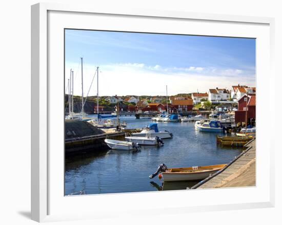 Harbour, Halleviksstrand, Stocken, Orust Island, West Gotaland, Sweden, Scandinavia, Europe-Robert Cundy-Framed Photographic Print